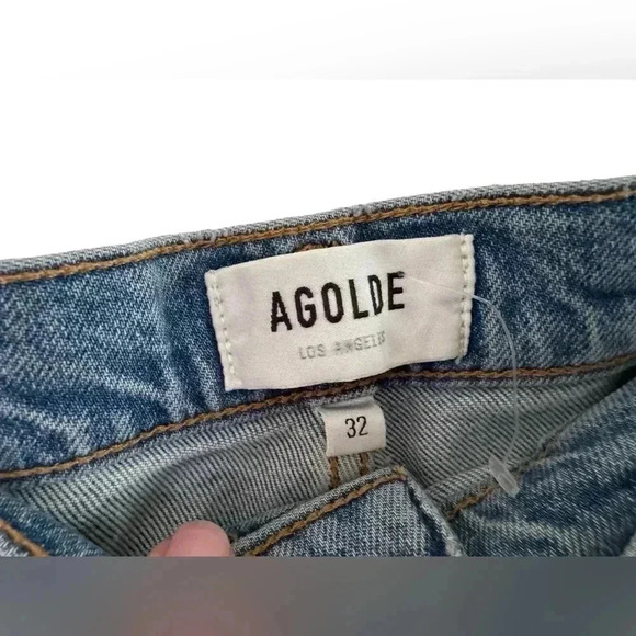 AGOLDE Jeans - Riley High Rise Straight Cut Size 32 - Picture 8 of 16